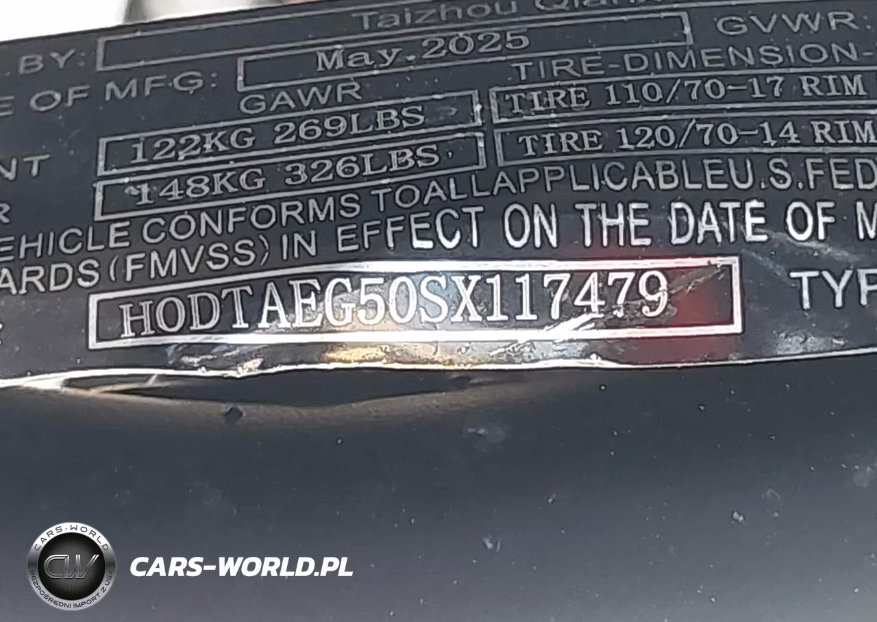 2025 Taizhou Mc VIN:H0DTAEG50SX117479 - 10