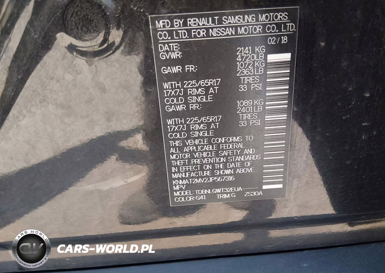 2018 Nissan Rogue Sv VIN:KNMAT2MV2JP567316 - 9