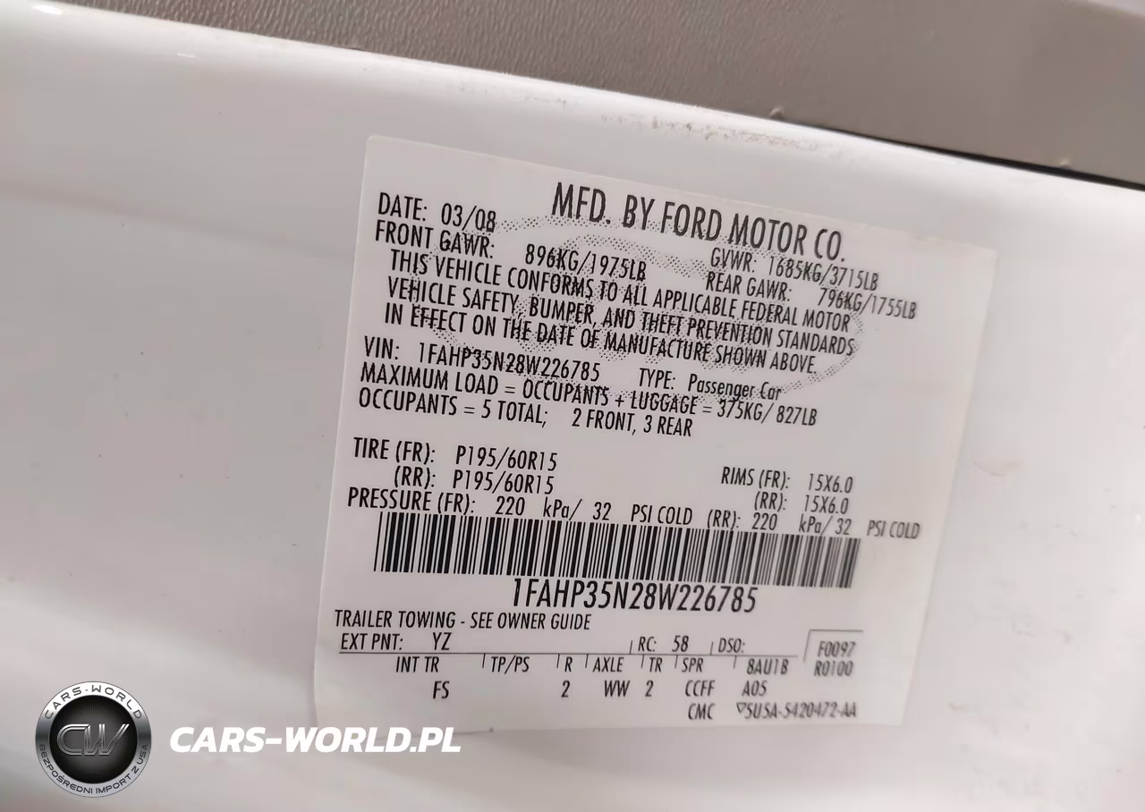 2008 Ford Focus Se-Ses VIN:1FAHP35N28W226785 - 9