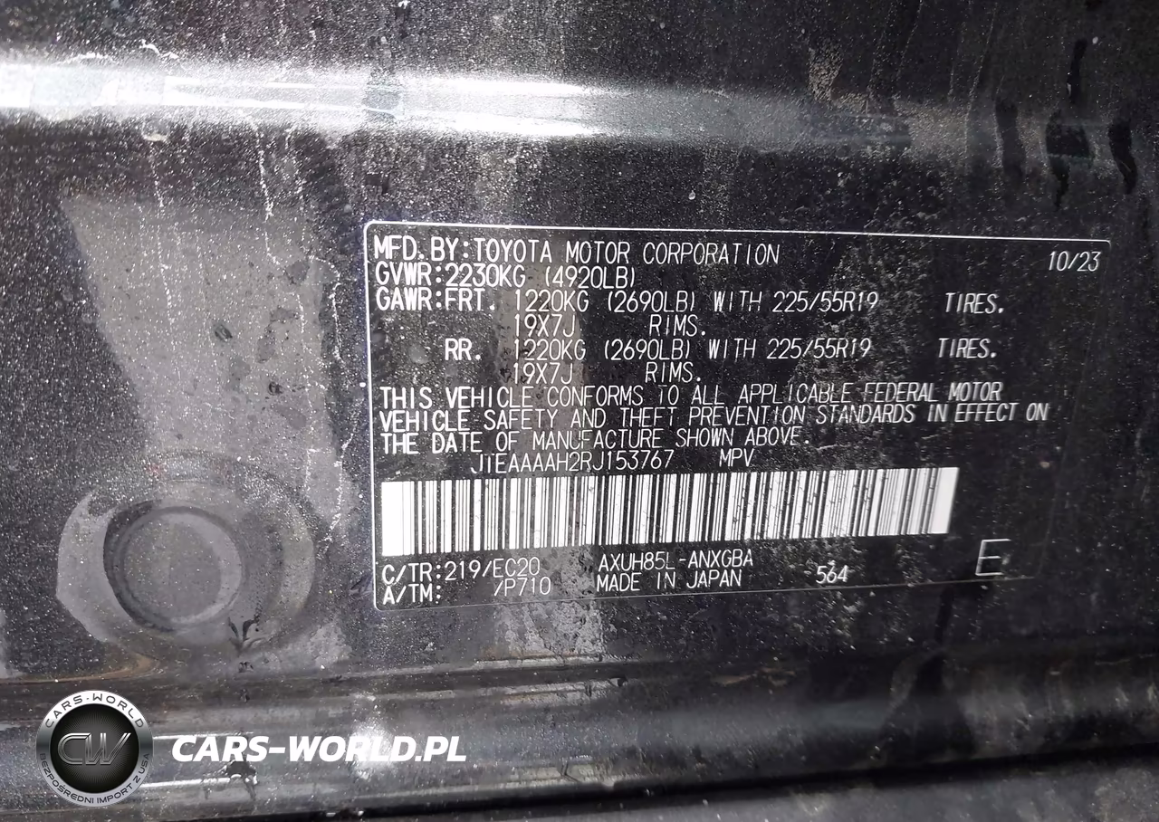 2024 Toyota Venza Nightshade Edition VIN:JTEAAAAH2RJ153767 - 9