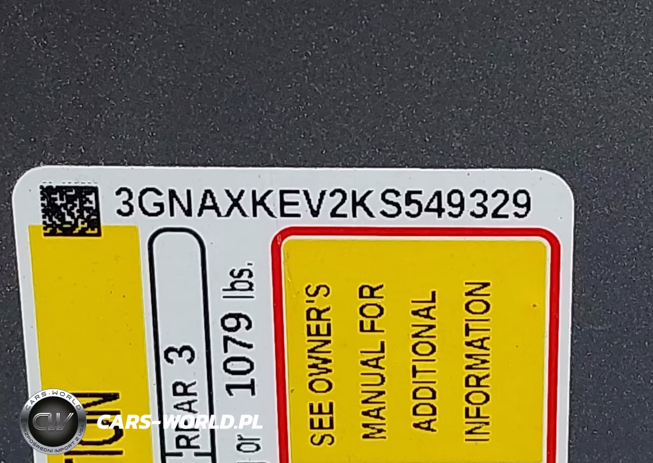 CHEVROLET EQUINOX LT VIN:3GNAXKEV2KS549329 - 9