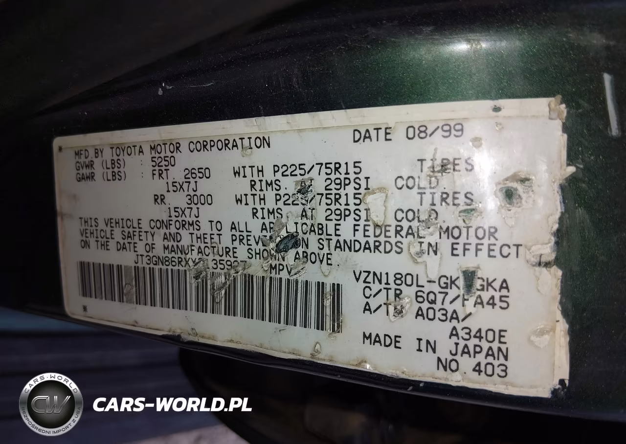2000 Toyota 4Runner Sr5 V6 VIN:JT3GN86RXY0135927 - 9