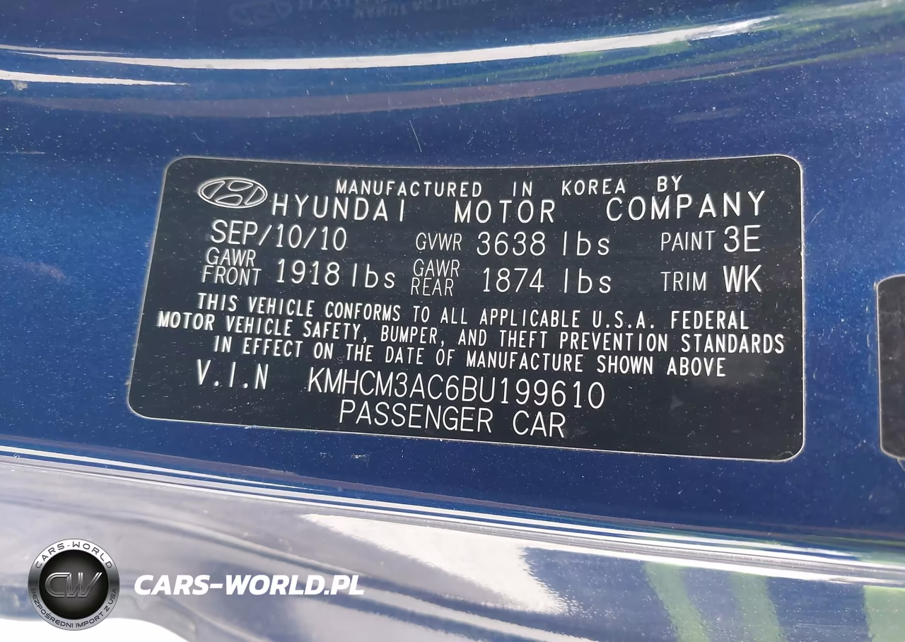 2011 Hyundai Accent Gs VIN:KMHCM3AC6BU199610 - 9