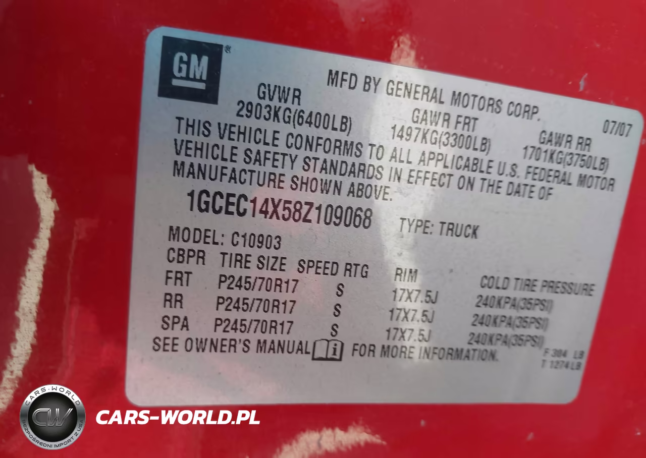 2008 Chevrolet Silverado 1500 Work Truck VIN:1GCEC14X58Z109068 - 9