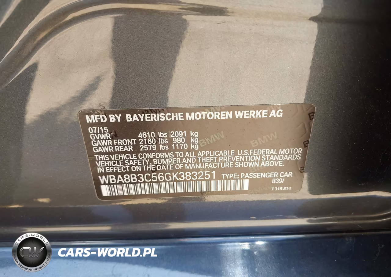 2016 BMW 340I VIN:WBA8B3C56GK383251 - 9