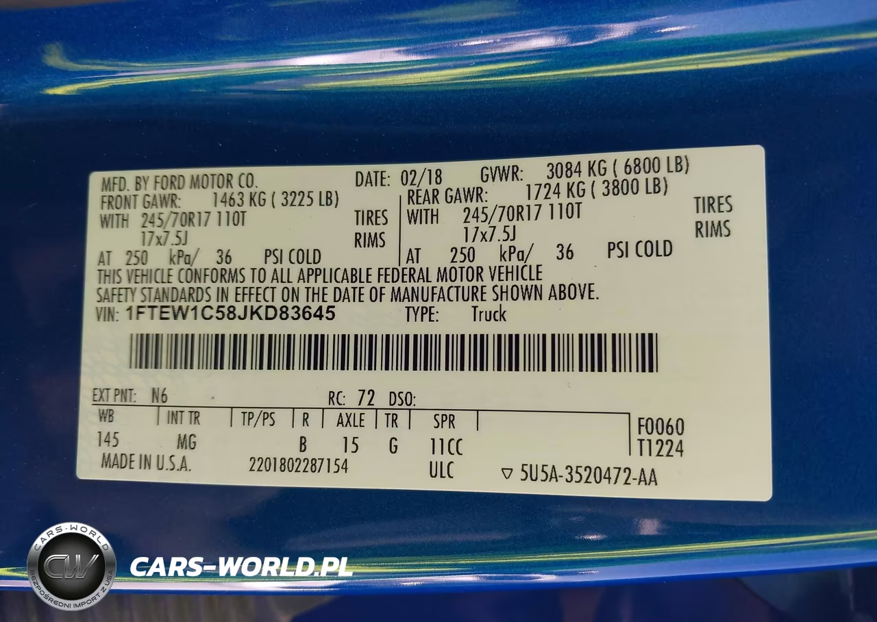 2018 Ford F-150 Xlt VIN:1FTEW1C58JKD83645 - 9