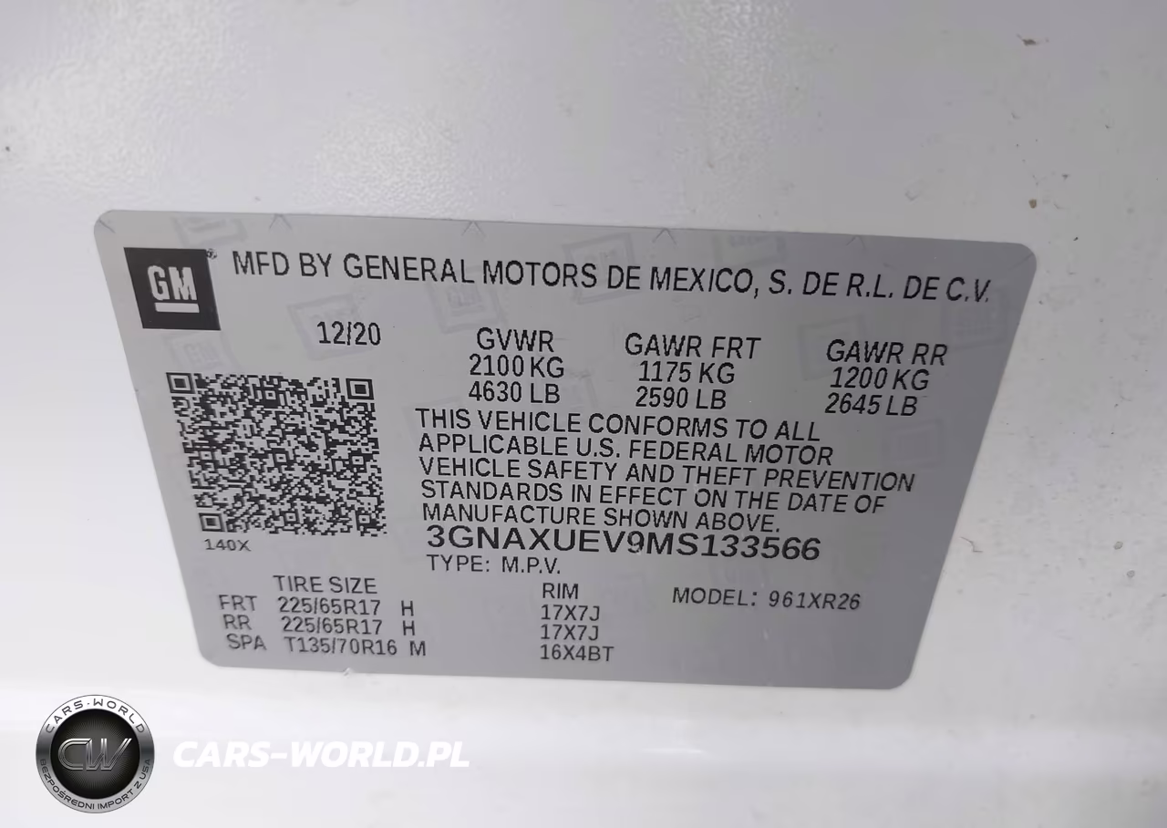 2021 Chevrolet Equinox Awd Lt VIN:3GNAXUEV9MS133566 - 9