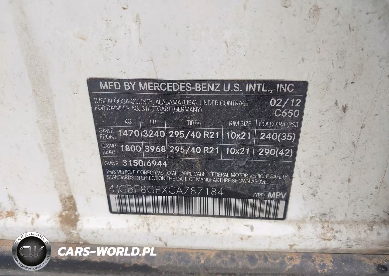 2012 Mercedes-Benz Gl 550 4Matic VIN:4JGBF8GEXCA787184 - 9