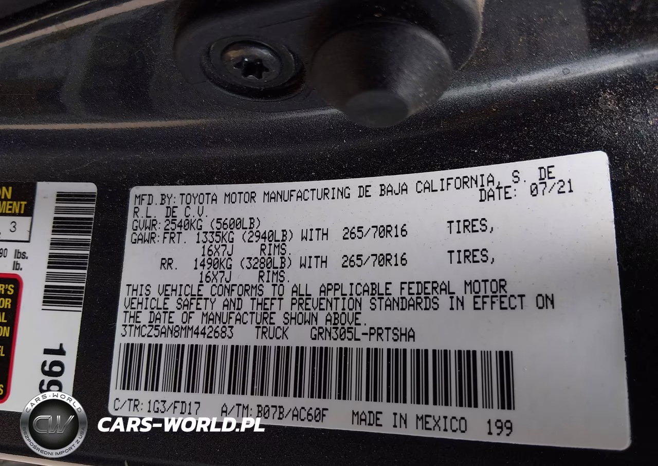 2021 Toyota Tacoma Trd Off-Road VIN:3TMCZ5AN8MM442683 - 9