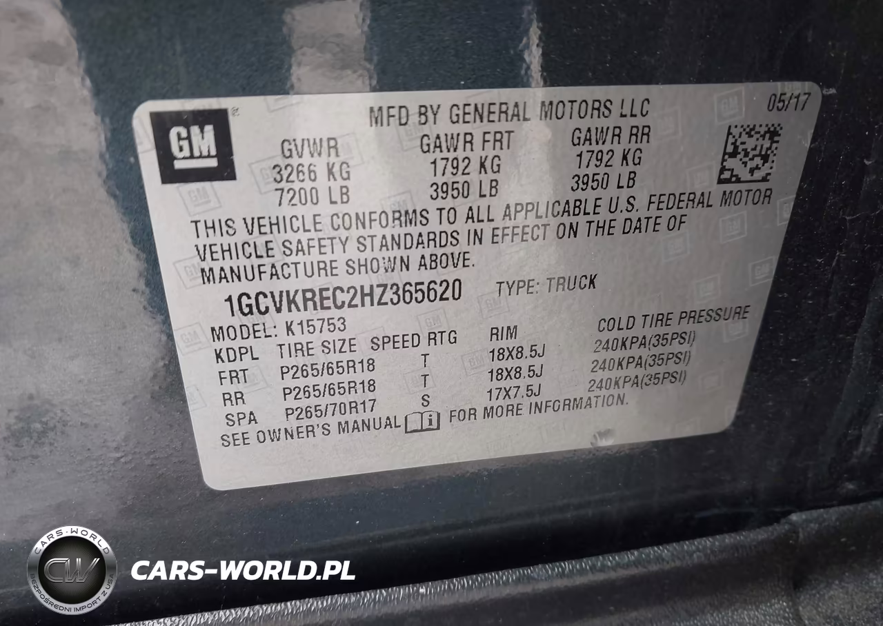2017 Chevrolet Silverado 1500 1Lt VIN:1GCVKREC2HZ365620 - 9