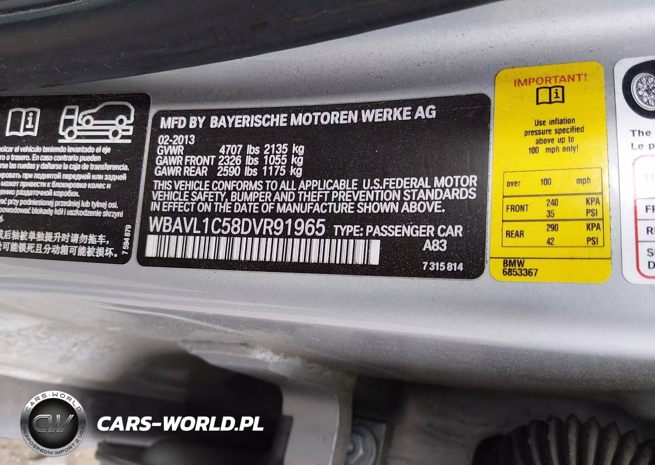 2013 BMW X1 xDrive28I VIN:WBAVL1C58DVR91965 - 9
