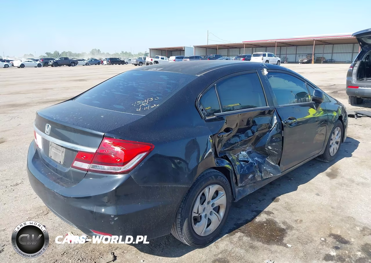 2013 Honda Civic Lx VIN:2HGFB2F52DH584746 - 4
