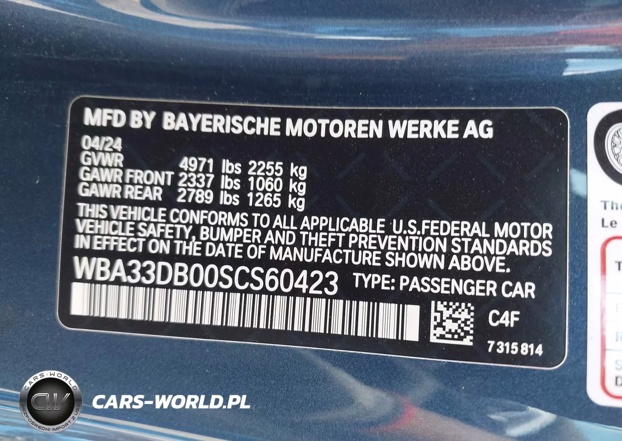 2025 BMW 430I VIN:WBA33DB00SCS60423 - 9