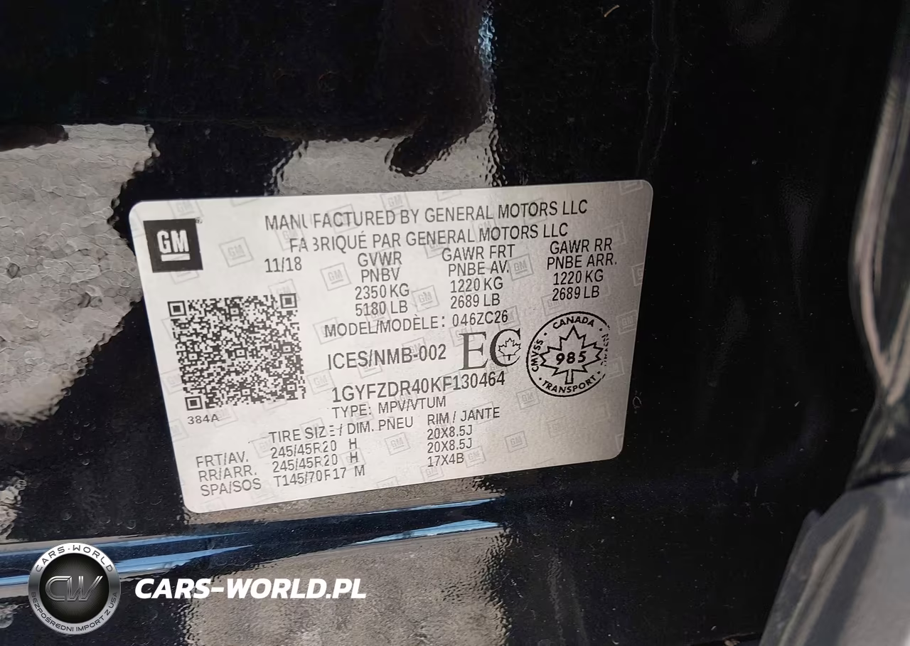 2019 Cadillac Xt4 Premium Luxury VIN:1GYFZDR40KF130464 - 9