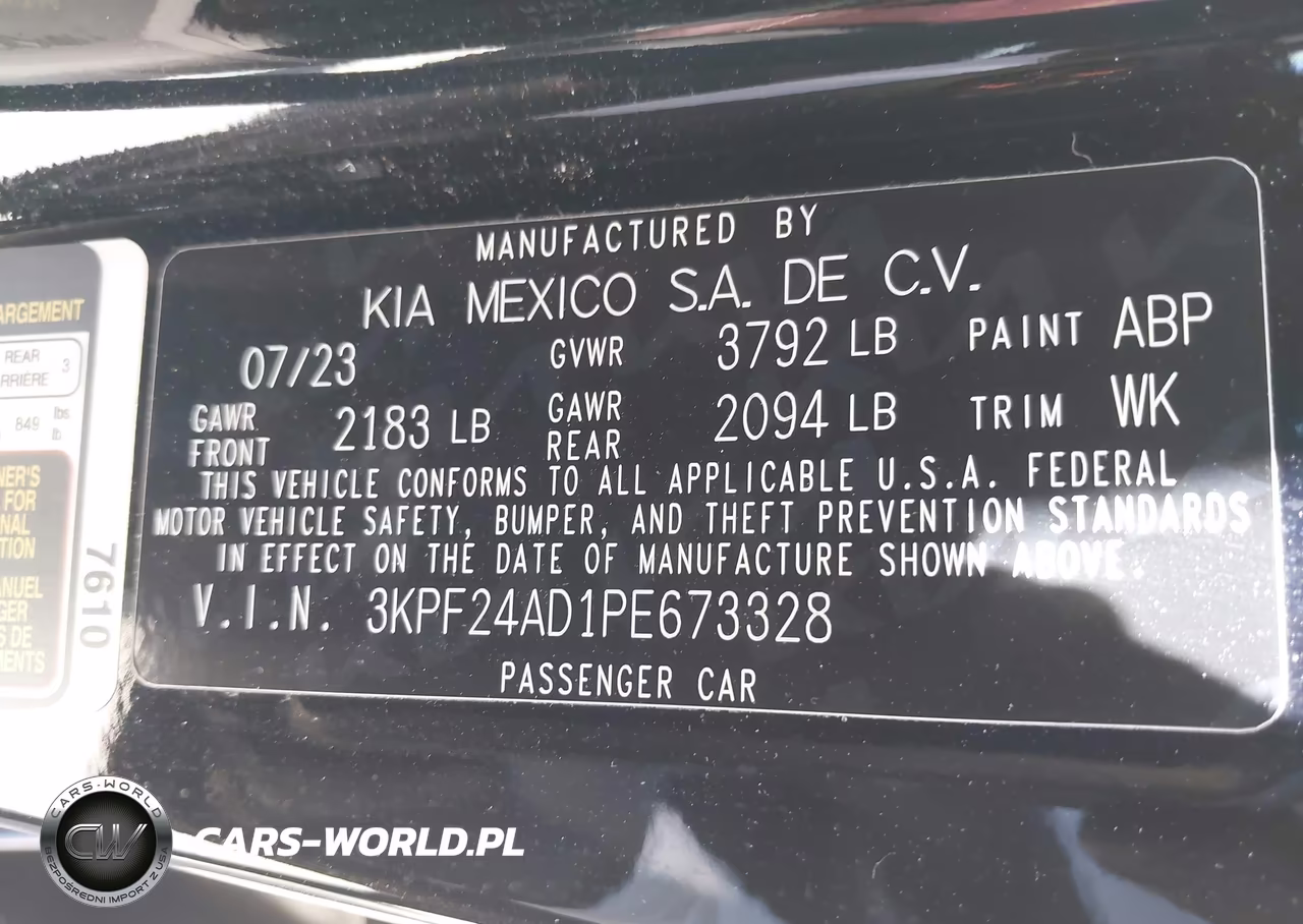 2023 Kia Forte Lxs VIN:3KPF24AD1PE673328 - 9