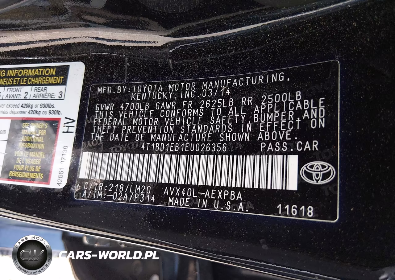 2014 Toyota Avalon Hybrid Limited VIN:4T1BD1EB1EU026356 - 9