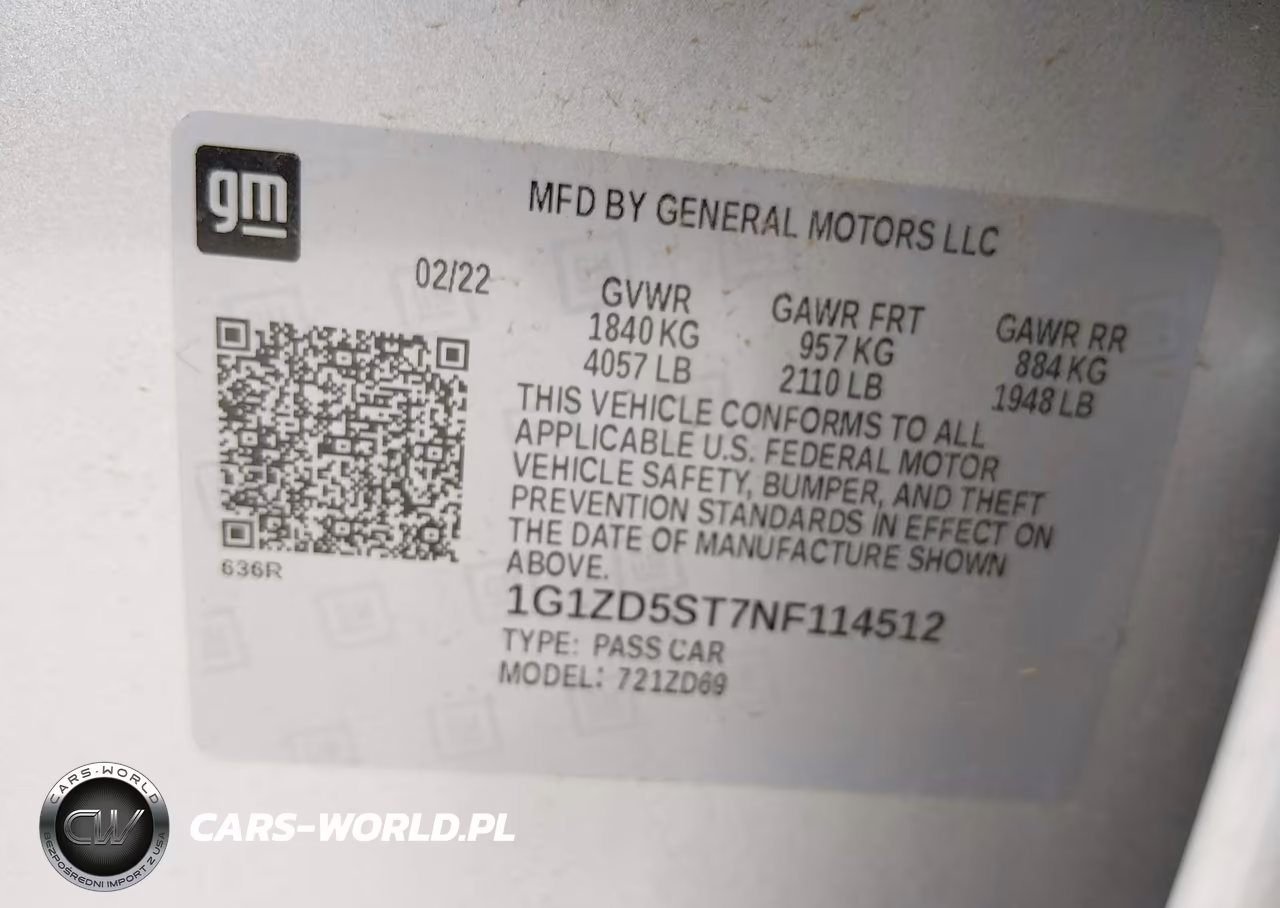 2022 Chevrolet Malibu Fwd Lt VIN:1G1ZD5ST7NF114512 - 9