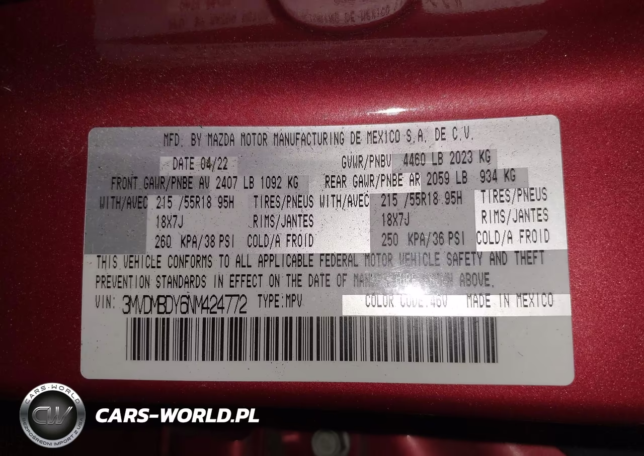 2022 Mazda Cx-30 2.5 Turbo Premium VIN:3MVDMBDY6NM424772 - 9