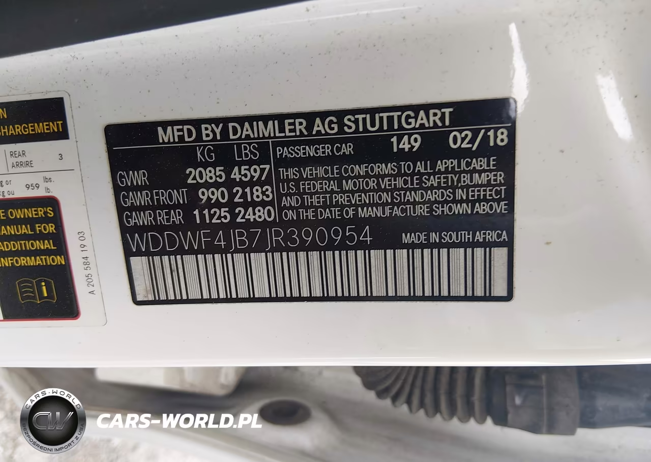 2018 Mercedes-Benz C 300 VIN:WDDWF4JB7JR390954 - 9