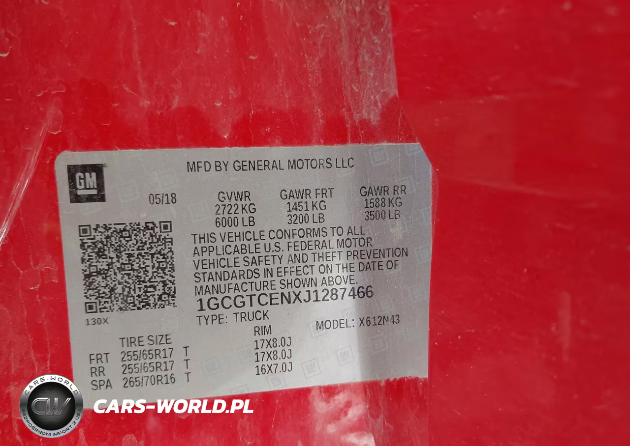 2018 Chevrolet Colorado Lt VIN:1GCGTCENXJ1287466 - 9
