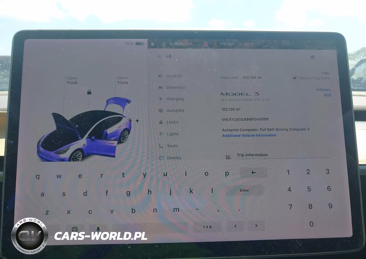 2021 Tesla Model 3 Standard Range Plus Rear-Wheel Drive VIN:5YJ3E1EA8MF045569 - 7
