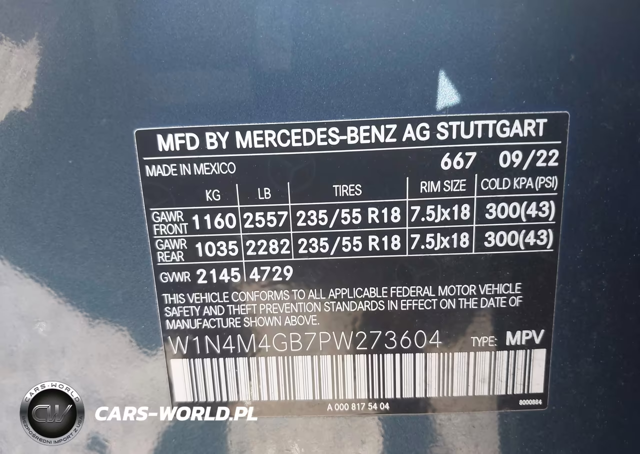 2023 Mercedes-Benz Glb 250 VIN:W1N4M4GB7PW273604 - 9