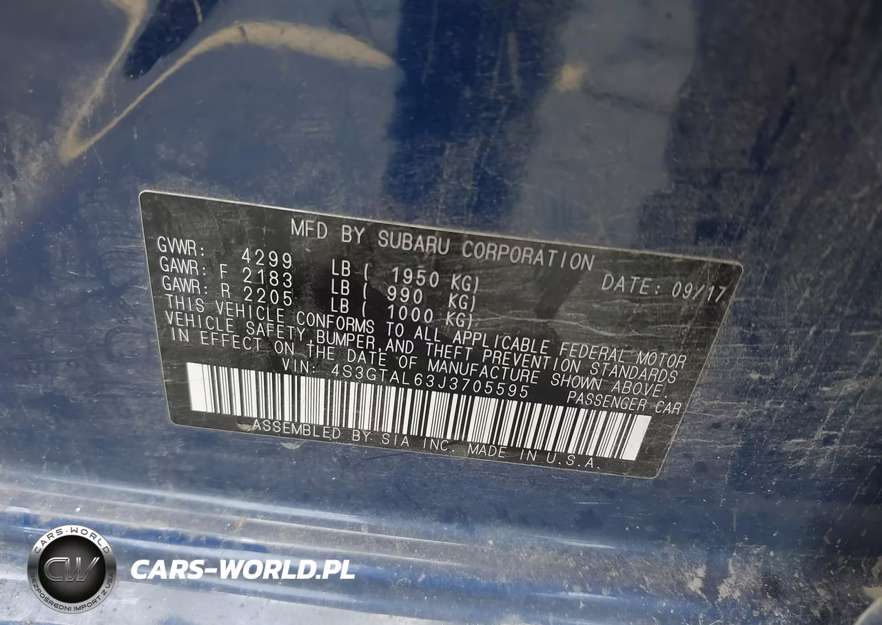 2018 Subaru Impreza 2.0I Sport VIN:4S3GTAL63J3705595 - 9