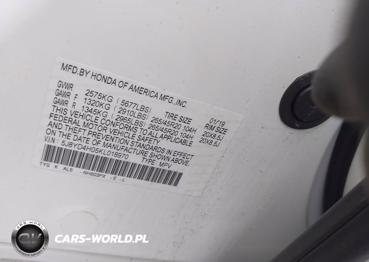 2019 Acura Mdx Tech A-Spec Pkgs VIN:5J8YD4H05KL018970 - 9