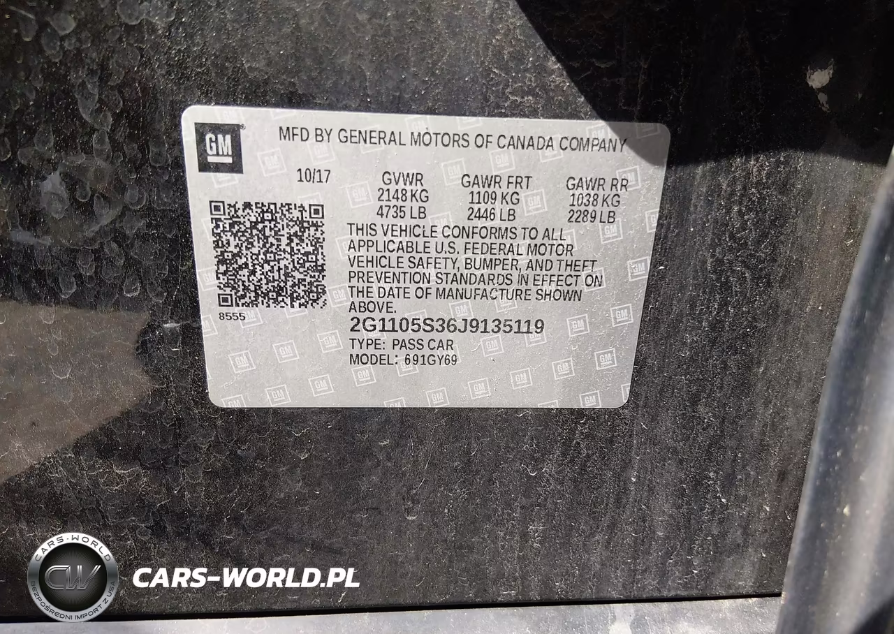 2018 Chevrolet Impala 1Lt VIN:2G1105S36J9135119 - 9