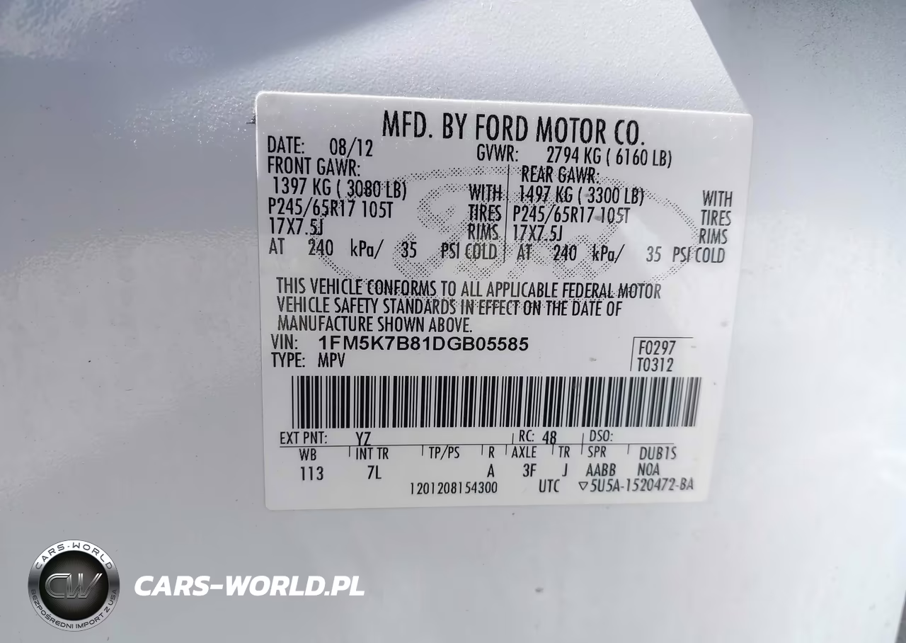 2013 Ford Explorer VIN:1FM5K7B81DGB05585 - 9