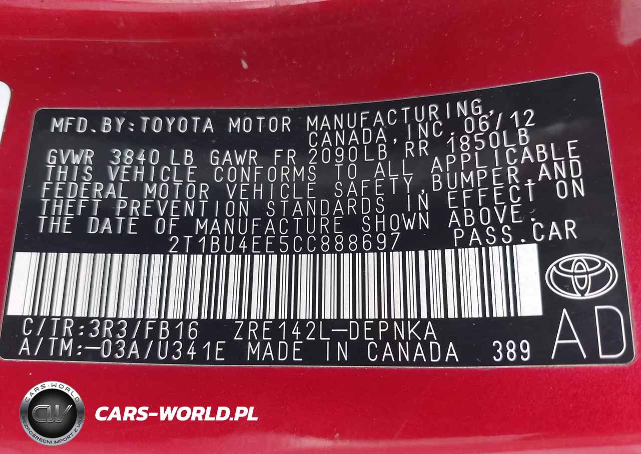 2012 Toyota Corolla Le VIN:2T1BU4EE5CC888697 - 9