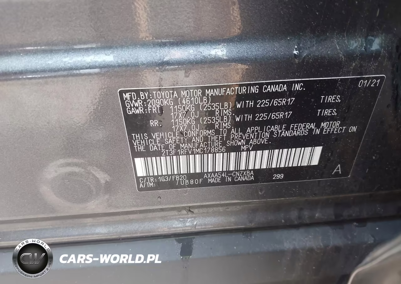2021 Toyota Rav4 Le VIN:2T3F1RFV1MC178856 - 9