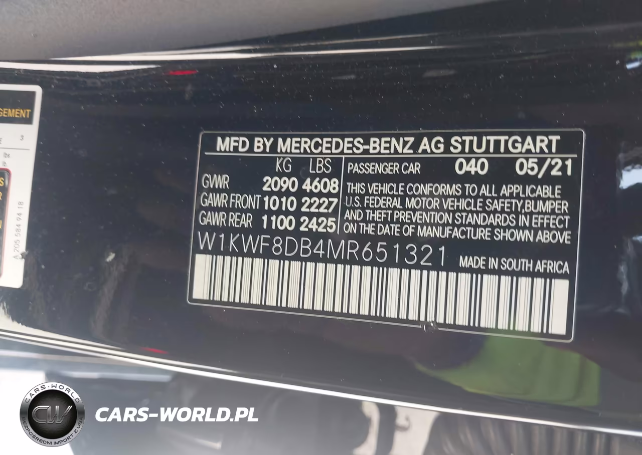 2021 Mercedes-Benz C 300 Sedan VIN:W1KWF8DB4MR651321 - 9
