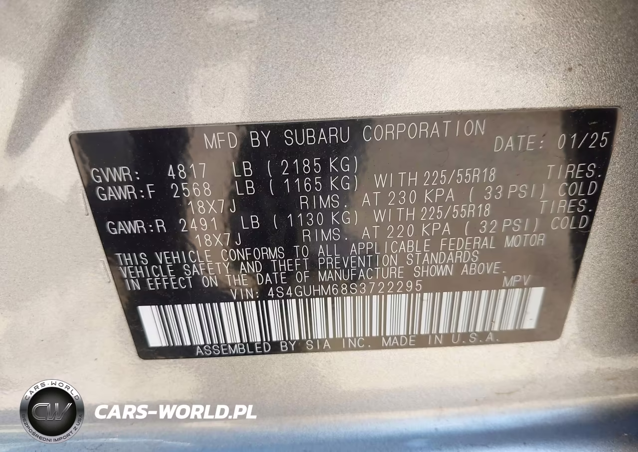2025 Subaru Crosstrek Limited VIN:4S4GUHM68S3722295 - 9