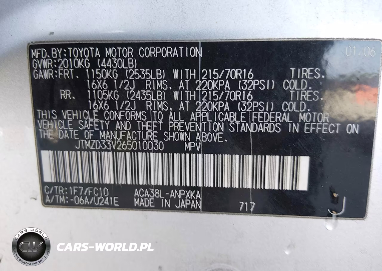 2006 Toyota Rav4 VIN:JTMZD33V265010030 - 9