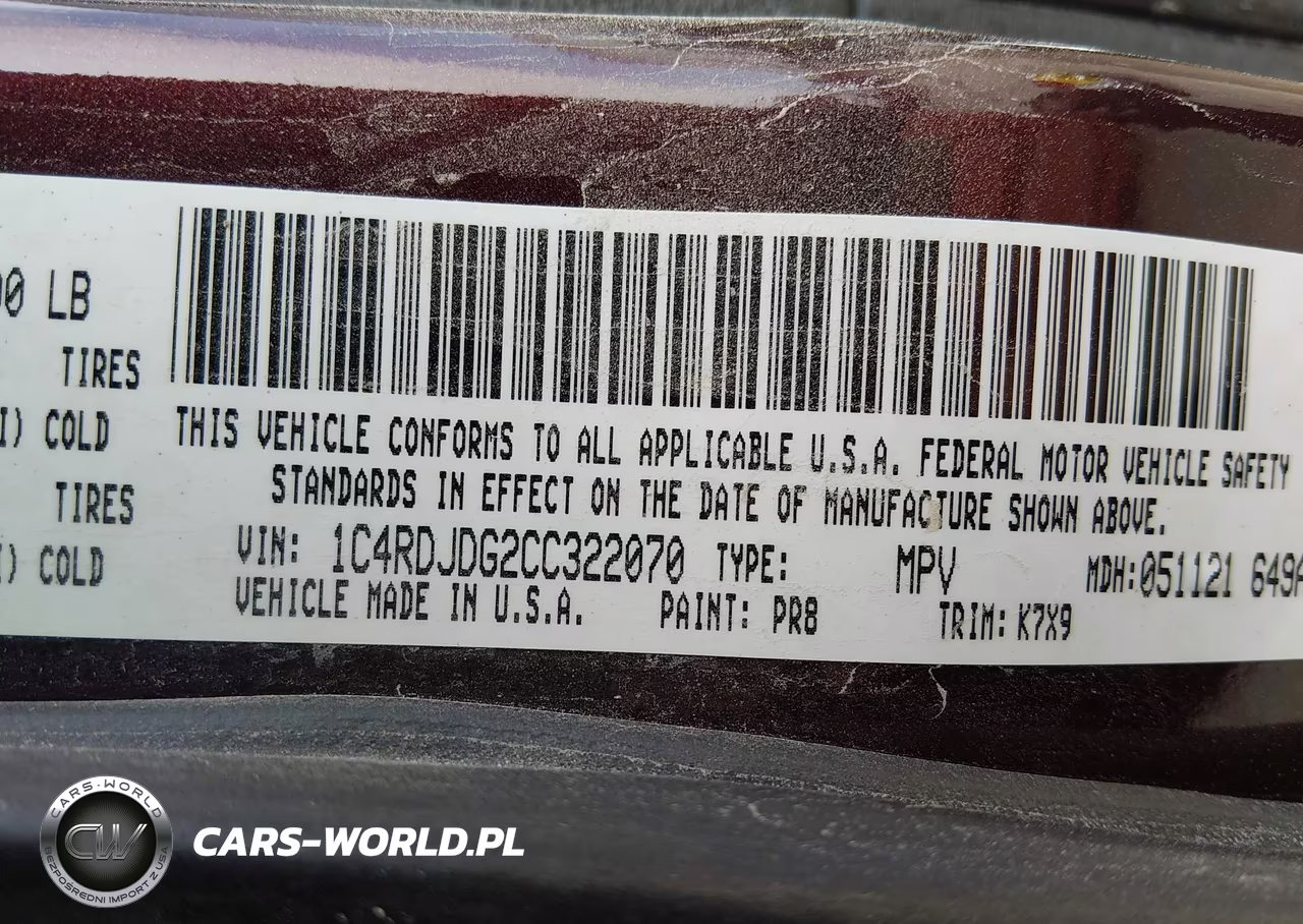 2012 Dodge Durango Crew VIN:1C4RDJDG2CC322070 - 9