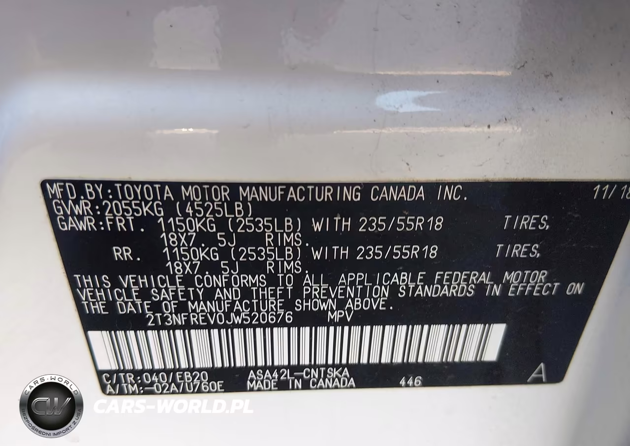 2018 Toyota Rav4 Se VIN:2T3NFREV0JW520676 - 9