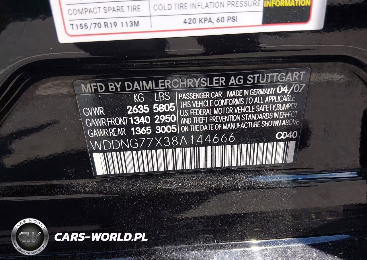 2008 Mercedes-Benz S 63 Amg VIN:WDDNG77X38A144666 - 9
