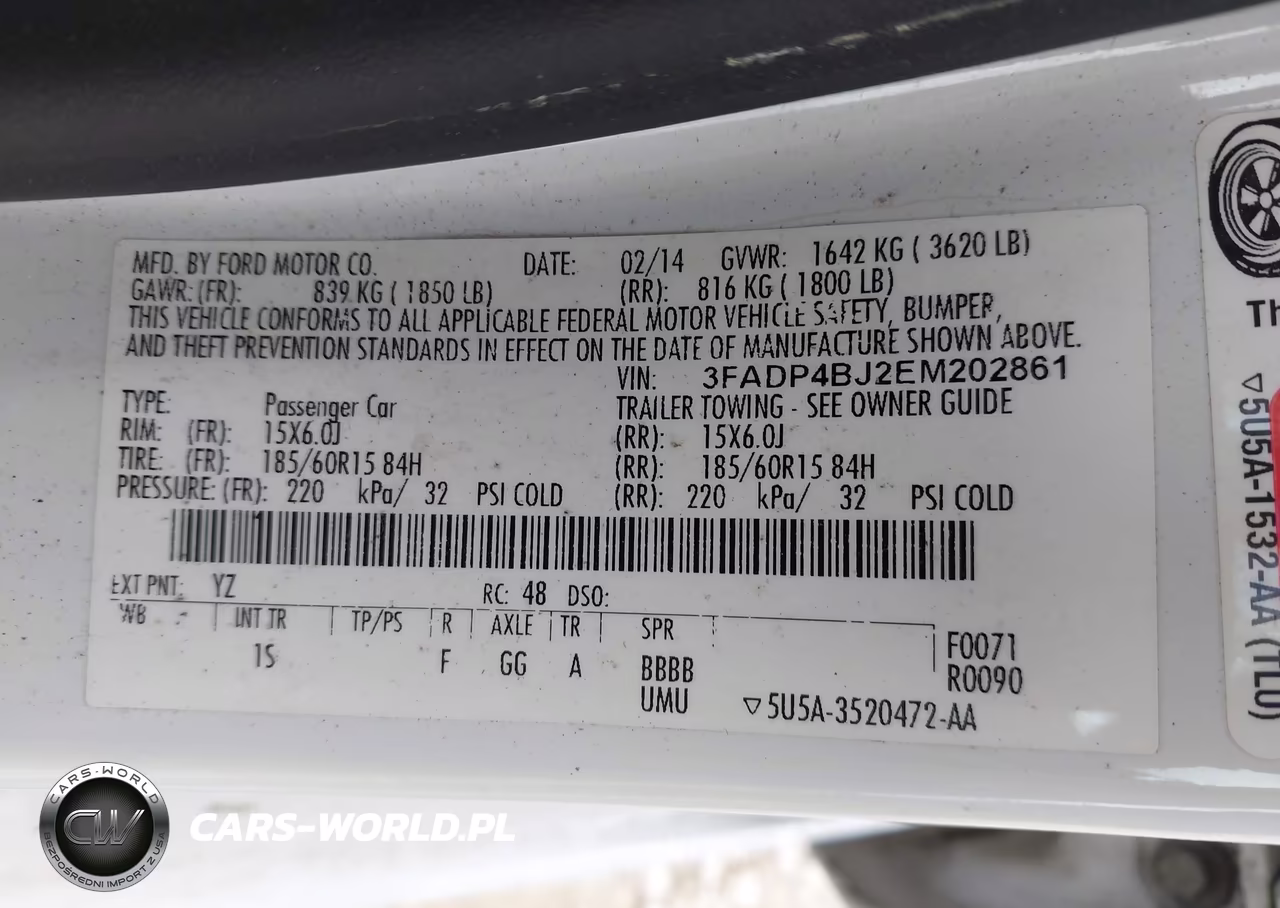 2014 Ford Fiesta Se VIN:3FADP4BJ2EM202861 - 9