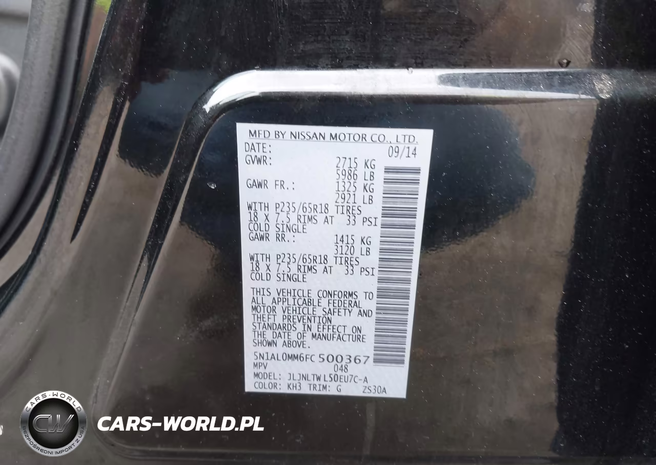 2015 Infiniti Qx60 VIN:5N1AL0MM6FC500367 - 9