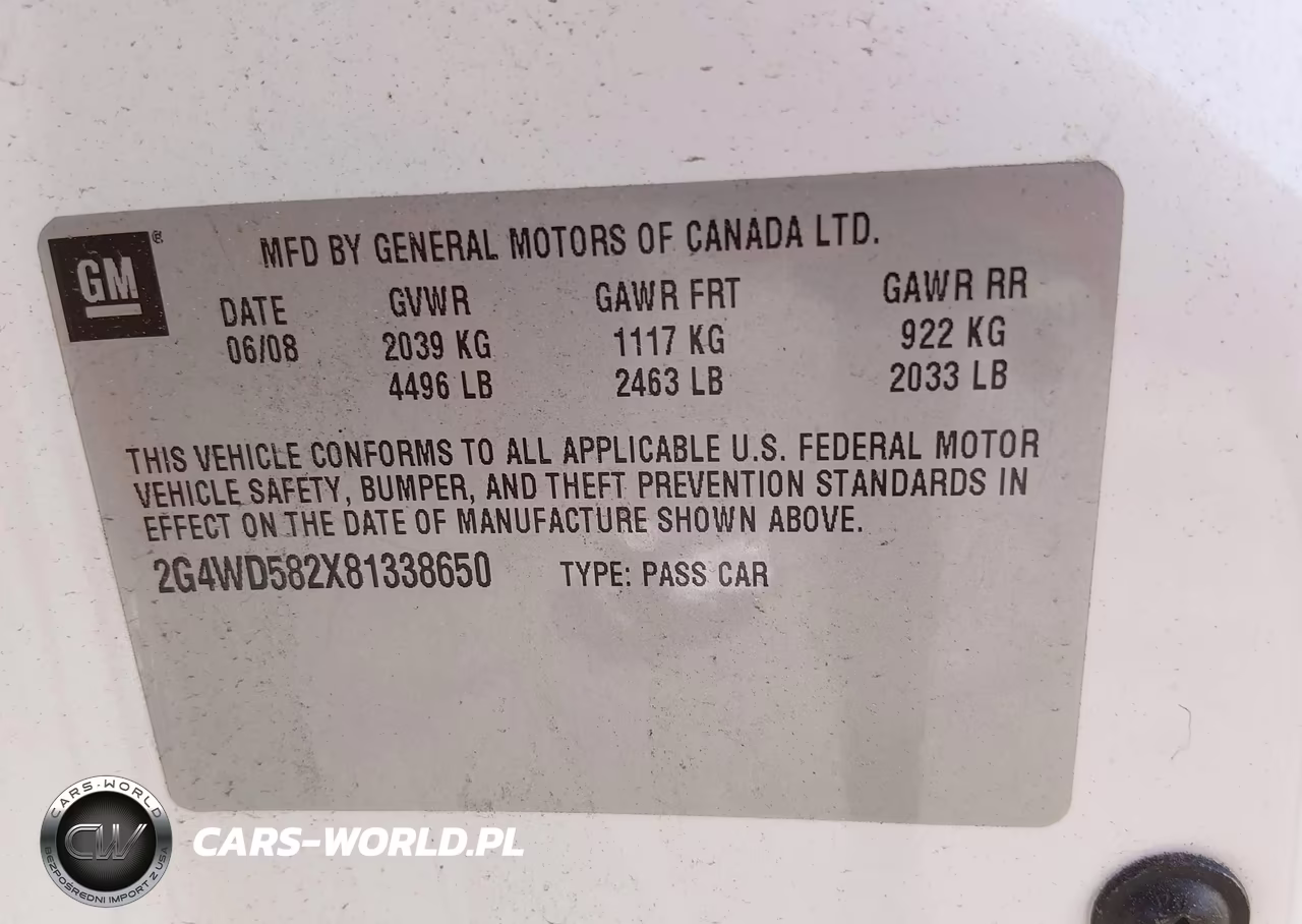 2008 Buick Lacrosse Cxl VIN:2G4WD582X81338650 - 9