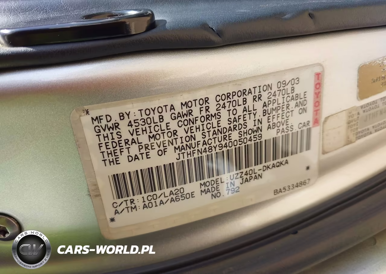 2004 Lexus Sc 430 VIN:JTHFN48Y940050459 - 9