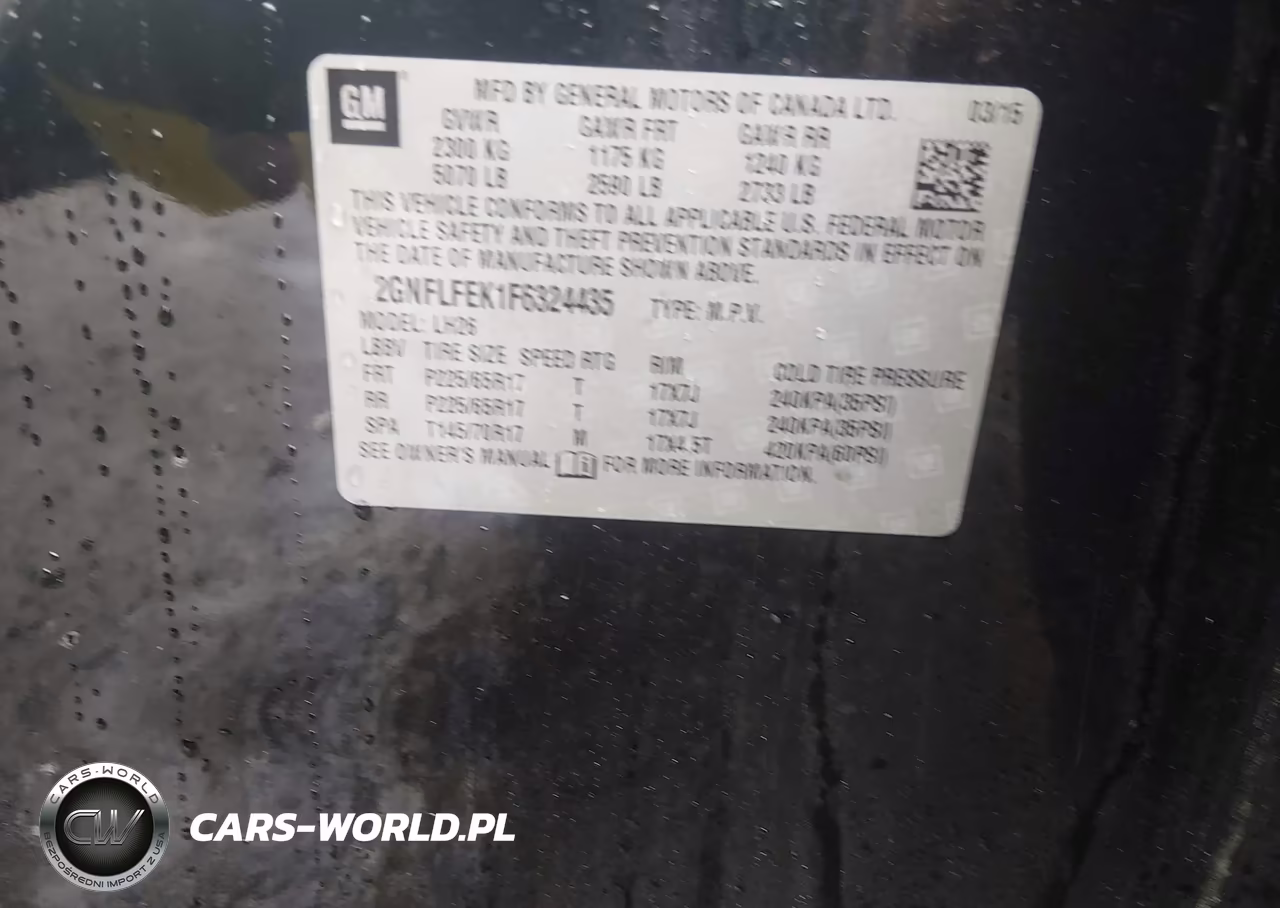 2015 Chevrolet Equinox 1Lt VIN:2GNFLFEK1F6324435 - 9