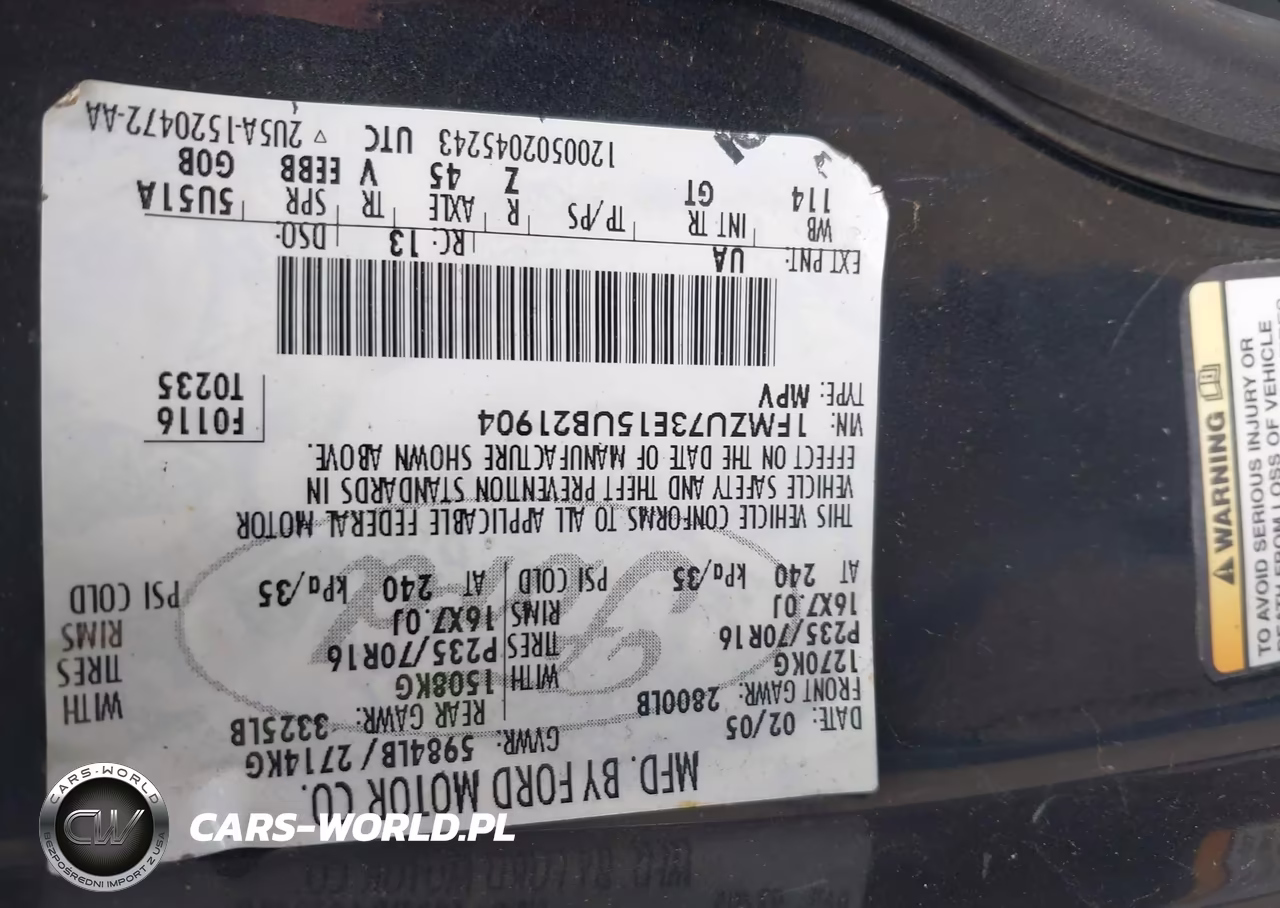 2005 Ford Explorer Xlt-Xlt Sport VIN:1FMZU73E15UB21904 - 9