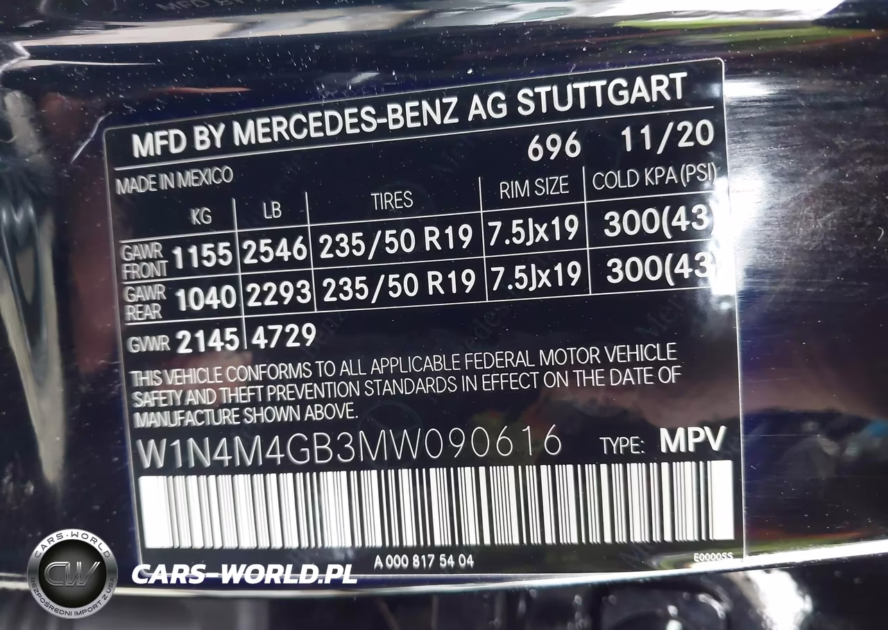 2021 Mercedes-Benz Glb 250 VIN:W1N4M4GB3MW090616 - 9