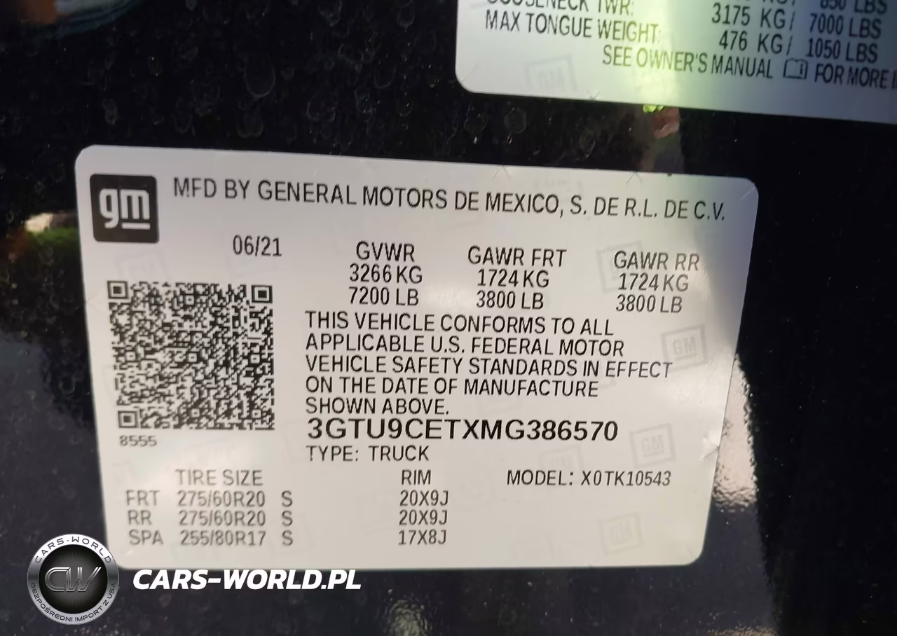 2021 GMC Sierra 1500 4Wd Short Box Elevation VIN:3GTU9CETXMG386570 - 9