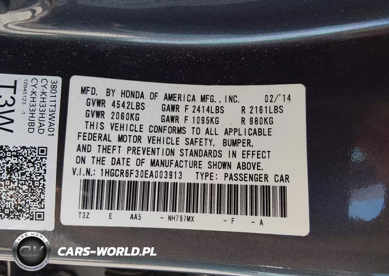 2014 Honda Accord Hybrid VIN:1HGCR6F30EA003913 - 9