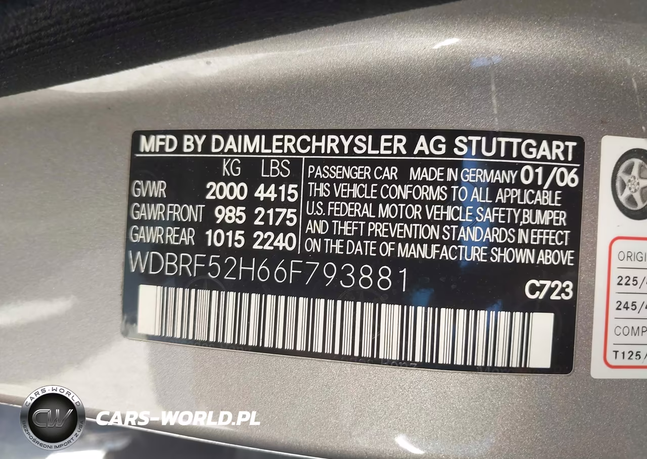 2006 Mercedes-Benz C-Class Sport VIN:WDBRF52H66F793881 - 9