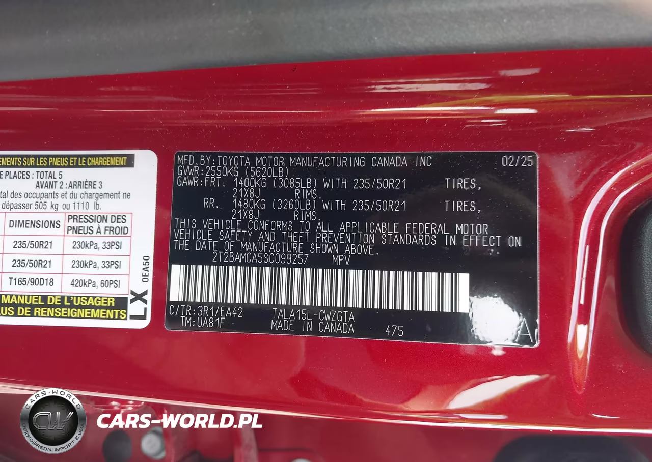 2025 Lexus Rx 350 Premium VIN:2T2BAMCA5SC099257 - 9
