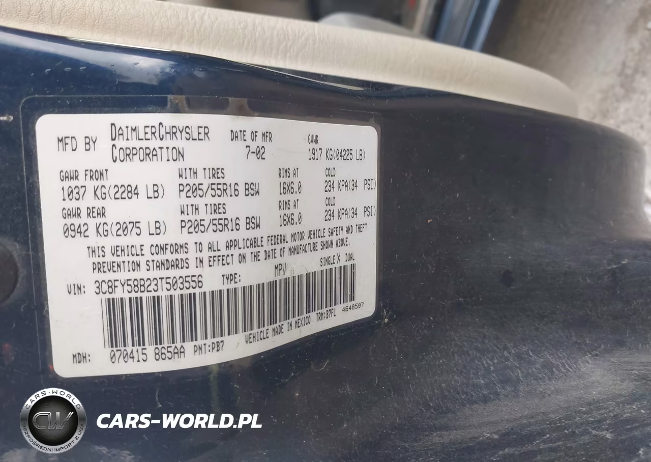 2003 Chrysler Pt Cruiser Touring VIN:3C8FY58B23T503556 - 9